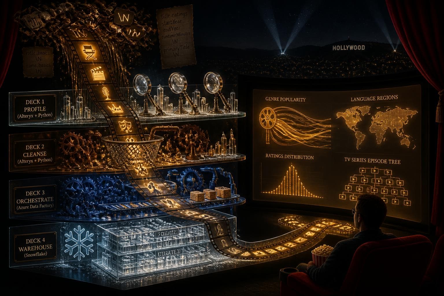 IMDb analytics data pipeline