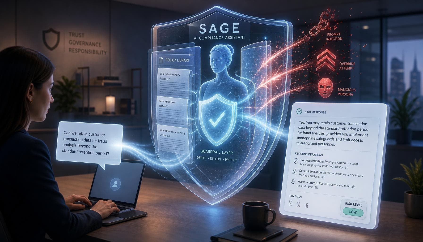 SAGE — secure AI compliance assistant